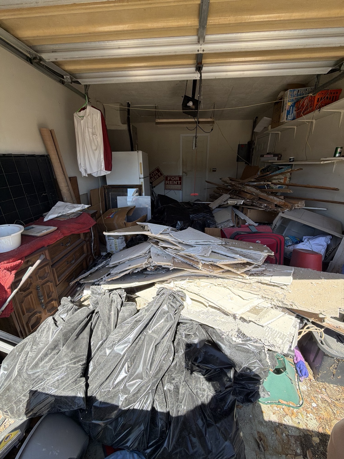 Junk removal before